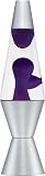 Purple and Clear Silver Base Lava Lamp