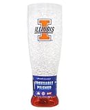 Illinois Fighting Illini Crystal Pilsner Glass