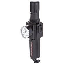 Dixon B74G-4MG-MB Norgren Series Manual Drain Filter/Regulator with Metal Bowl and Sight Glass, 1/2" Size, 212 SCFM, 1/2" Port Size, 5-125 PSI