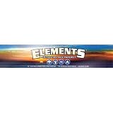 3 Pks Huge Elements 12" Extra Long Ultra Thin Rice Rolling Papers 24 Leaves Per Pack