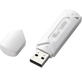 ELECOM パスワード自動認証機能付USBフラッシュメモリ 8GB (ホワイト) MF-AU2B08GWHの画像