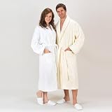 Turkishtowels Terry Bathrobe, 100% Combed Pure Egyptian Cotton Terry Robe