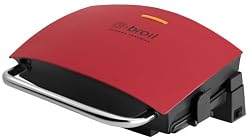 George Foreman GR236CTR G-Broil Cool-Touch Electric Nonstick Countertop Grill, Red