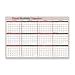 Erasable Wall Cal,Quarterly,2-Sided,Vert/Horz,36