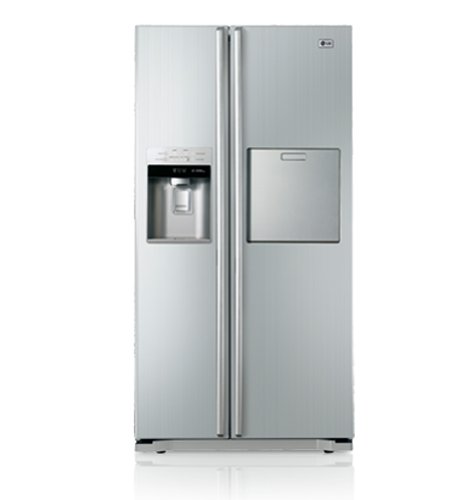 LG Electronics GW-P227HNNV Side by Side / Kühl-Gefrier-Kombi / A+ / 175.3 cm Höhe / 443 kWh/Jahr / 365 L Kühlteil / 173 L Gefrierteil / Platinum Silber