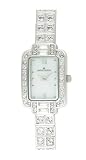 AK Anne Klein Women's Silver-Tone Crystal Accented Watch #10-8091MPSV