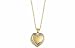 9ct 2 Colour Gold 18mm Heart Locket + 18
