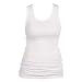 White Solid Color Tunic Longer Length Tank shirt tee, 100% Cotton.