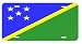 Solomon Islands Flag Vanity Auto License Plate
