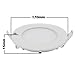 Lemonbest 12W Led Panel Light + LED Driver , Round Recessed Ceiling Downlight , Warm White
