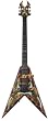 B.C. Rich Kerry King V Generation 2 Guitar, Two Toned Tribal Design over Fire