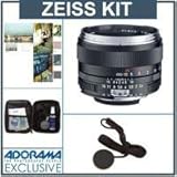 Zeiss 50mm f/1.4 Planar T* ZF.2 Series Manual Focus Lens Kit for the Nikon F (AI-S) Bayonet SLR System. with Tiffen 58mm Photo Essentials Filter Kit, Lens Cap Leash, Professional Lens Cleaning Kit