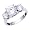 Bling Jewelry Sterling Silver Past Present Future CZ Engagement Ring - 4