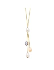14k Multi-Colored Pearl Necklace