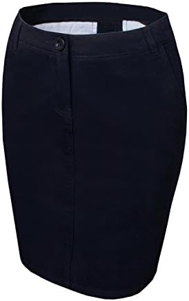 HRYfashion Womens Classic Knee Length Pencil Skirt HRYWP1207-BLACK-US S
