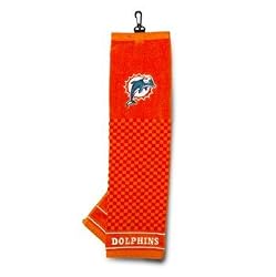 Team Golf 31510 Miami Dolphins Embroidered Towel