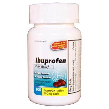 Ibuprofen Tablet 200 mg, 100 Count Case Pack 24