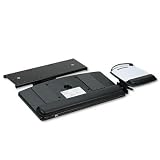 Single-Arm Adjustable Keyboard Platform w/Gliding Mouse Platform, Black (MMMAKT80LE)