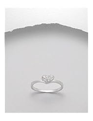 Heart CZ Ring In 92.5 Sterling Silver