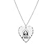 Necklace Heart Charm Got Christ Jesus Christ