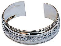 Womens Cuff Bracelet Sterling Silver in Adjustible (brclt160)