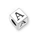 Bling Jewelry 925 Sterling Silver Block Letter A title=