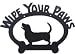 Wipe Your Paws Sign - Basset Hound