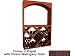 Wine Cellar Innovations Poplar with Classic Mahogany Stain Diamond Bin below Arch 34x45x12-in.