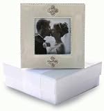 Luxury Ivory Enamel Photo Frame Wedding Favour by Unravel A Gift
