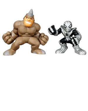 Marvel Superhero Squad Series 12 Mini 3 Inch Figure 2-Pack Spider-Armor and Rhino Marvel Superhero Squad Series 12 Mini 3 Inch Figure 2-Pack Spider-Armor and Rhino