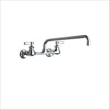 Tools & Hardware : Chicago Faucets 540-LDL15CP Wall Mount Kitchen Faucet with 15" Swing Spout, Polished Chrome
