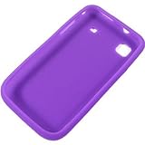Silicone Skin PURPLE Rubber Soft Cover Case SAMSUNG T959 VIBRANT/GALAXY S 4 ....