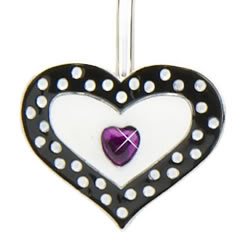 Finders Key Purse Dotted Heart Key Chain