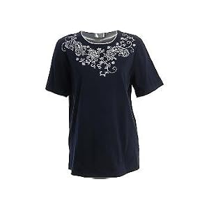Buy Alfred Dunner Ladies Tropical Floral Center T-Shirt by Alfred Dunner
