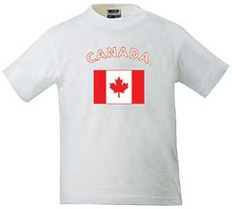 Flag-Shirt Canada(Kinder 116 bis Erwachsene 5XL) -- VIELE FARBEN