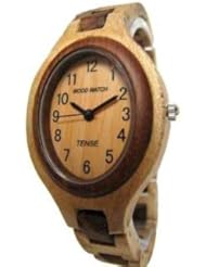 Tense Solid Maple Sandalwood Ladies Unique Bracelet Wood Watch L7301MS