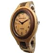 Tense Solid Maple Sandalwood Ladies Unique Bracelet Wood Watch L7301MS