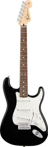 Fender Standard Stratocaster Electric Guitar (Black; Rosewood Fingerboard)