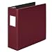 Wilson Jones Heavy-Duty Locking No-Gap D-Ring Binder with Label Holder, 3-Inch Capacity, Burgundy (W384-49CPP)