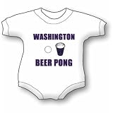 Washington Beer Pong Baby Ultrasoft Onesie