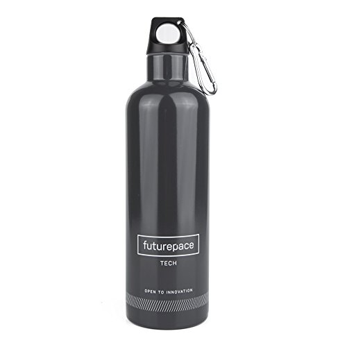 Futurepace Tech Best Stainless Steel Double Walled Vacuum Insulated Water Bottle - 20 oz / 600 ml - Perfect for Fitness, Sports, Gym, Cycling, Camping, Hiking, Holidays