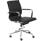 ItalModern Gunar Black Low Back Office Chair