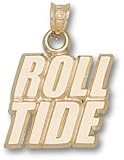 Alabama Crimson Tide Solid 10K Gold ''ROLL TIDE'' Pendant