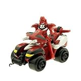 31f9OJZGj L. SL160  Power Ranger Jungle Fever Vehicle Set   Red Quadra Striker with 5 Inch Red Power Ranger Action Figure