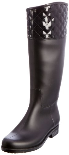 dav Womens Quilted English Knee-High Boot