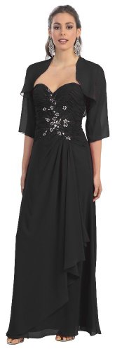 Mother of the Bride Formal Evening Dress #838 (20, Black) Mother of the Bride Formal Evening Dress #838 (20, Black)