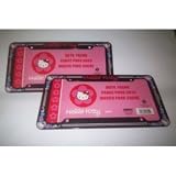 Buy Hello Kitty Car Auto Truck SUV RV Pair of License Plate Frames by Hello Kitty