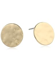 Kenneth Cole New York Gold-Plated Hammered Disc Earrings