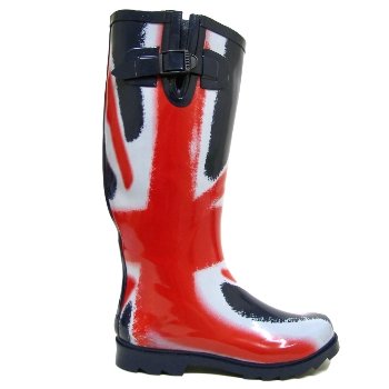 Womens Union Jack Ladies Wellies Festival Wellington Rain Boots