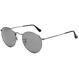 Ray-Ban ORB3447 Polarized Sunglasses,Gunmetal Frame/Grey Mirror Lens,50 mm